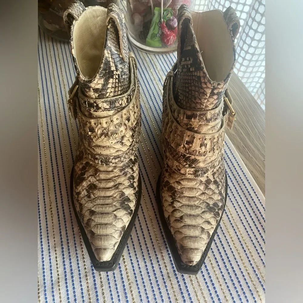 Zimmermann python leather cowboy boots size 37 - Picture 3 of 16
